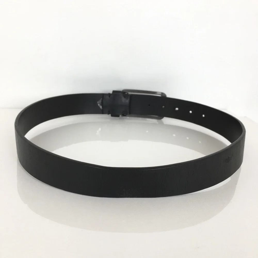 Nike Golf Large Logo Buckle Black Belt Men’s Size 34 Faux Leather